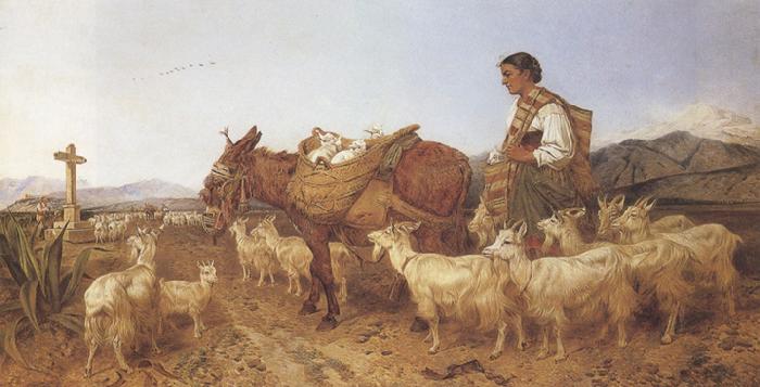 Richard ansdell,R.A. Going to Market (mk37) China oil painting art